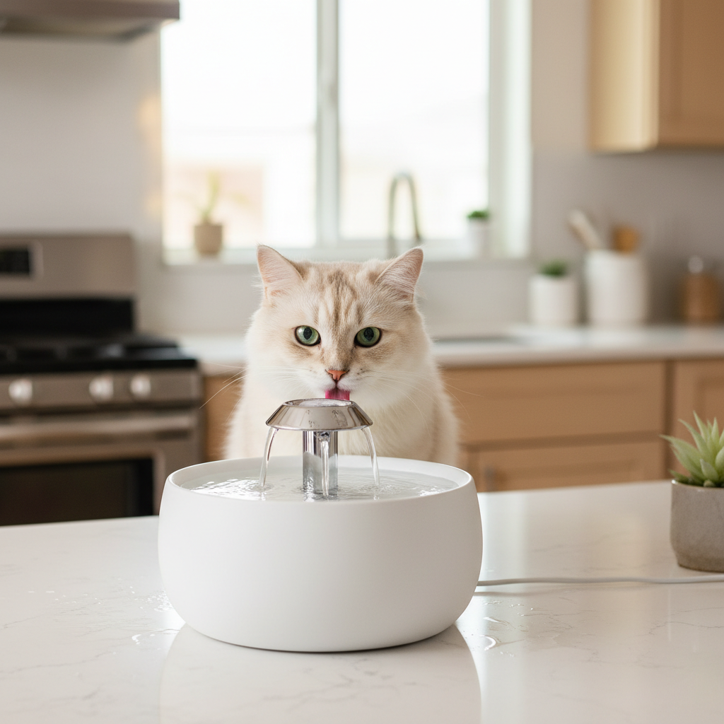 Fuente de agua para mascotas